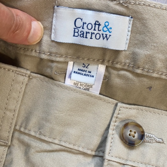 NWT Side elastic tan cargo short Croft & barrow size 52 or 46 - Picture 10 of 16